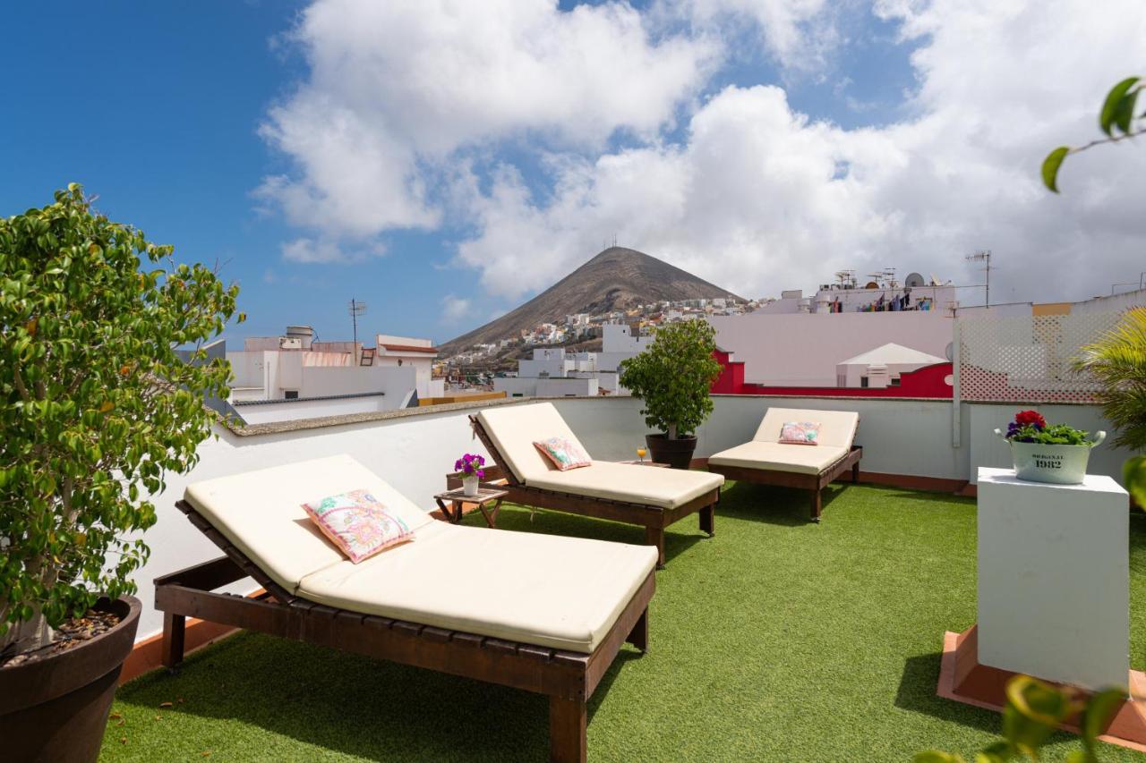 The Yellow House - Solarium - Climatized Pool กัลดาร์ ภายนอก รูปภาพ